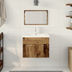 vidaXL Ensemble de meubles de salle de bain 3 pièces en bois ancien reconstitué