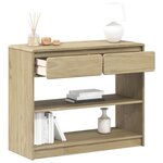 vidaXL Table console SAUDA chêne 89 5x36 5x73 cm bois de pin massif