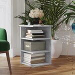 vidaXL Armoire latérale Gris béton 35x35x55 cm Aggloméré