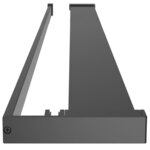 vidaXL Étagère de douche de paroi de douche à l'italienne Noir 115 cm