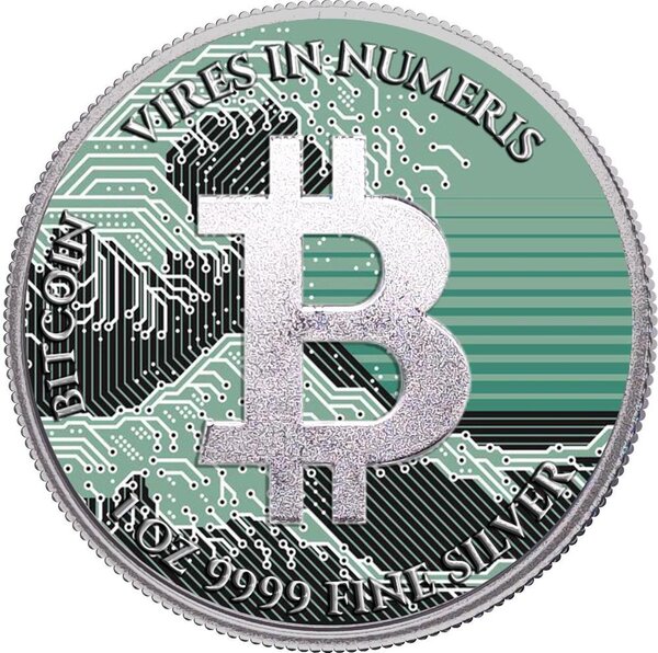 Pièce de monnaie en Argent 2 Dollars g 31.1 (1 oz) Millésime 2024 DIGITAL WAVE