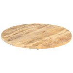 vidaXL Dessus de table Bois de manguier solide Rond 25-27 mm 80 cm