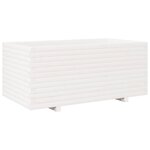 vidaXL Jardinière blanc 110x60x49 5 cm bois de pin massif