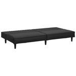 vidaXL Ensemble de canapés 2 Pièces noir similicuir