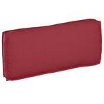 vidaXL Coussin de Palette pour siège/dossier Rouge Vin 120x50x12 cm Tissu Oxford