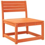 vidaXL Canapés de jardin et coussins 2Pièces cire marron bois pin massif