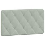 vidaXL Cadre de lit avec LED sans matelas gris clair 100x200cm velours