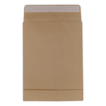 Lot de 50 enveloppes pochettes kraft armé à soufflet marron 280 x 365 + 50 mm