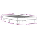 vidaXL Cadre de lit sans matelas noir 120x200 cm