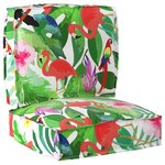 vidaXL Ensemble de coussins palette 2 pièces Multicolore en tissu Oxford