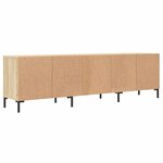 vidaXL Meuble TV chêne sonoma 150x30x44 5 cm bois d'ingénierie