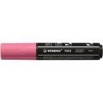 Marqueur pointe large FREE acrylic T800C rose x 5 STABILO