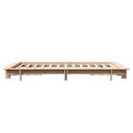 vidaXL Cadre de lit sans matelas 140x200 cm bois massif de pin