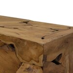 vidaXL Table basse 90x50x30 cm Teck véritable Marron