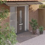 vidaXL Auvent de porte Noir 350x75 cm Polycarbonate