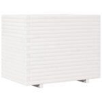 vidaXL Jardinière blanc 90x60x72 5 cm bois de pin massif