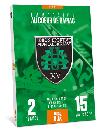 Coffret cadeau - TICKETBOX - USM Sapiac