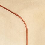 vidaXL Banc saut de cheval 58 cm marron cuir véritable et manguier