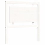 vidaXL Cadre de lit sans matelas blanc bois de pin massif