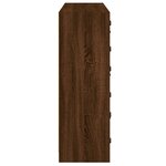 vidaXL Bibliothèque avec portes chêne marron 136x37x109 cm