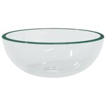 vidaXL Lavabo Verre trempé 30x12 cm Transparent
