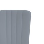 vidaXL Chaises à manger lot de 4 Gris clair Velours