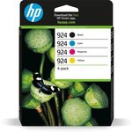 HP 924 Cartouche Encre Authentique Pack de 4 cyan  magenta  jaune  noir