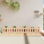 vidaXL Lit surélevé de jardin design de clôture 200x30x30cm pin massif
