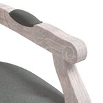 vidaXL Chaise à manger gris foncé 54x56x96 5 cm tissu