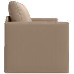 vidaXL Canapé-lit 2-en-1 Cappuccino 124x71x78 cm Simili Cuir