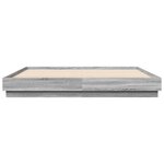 vidaXL Cadre de lit sans matelas sonoma gris 180x200 cm