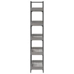 vidaXL Bibliothèque 5 niveaux sonoma gris 100x33x180 5 cm