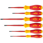 Wiha ensemble de tournevis 6 pièces softfinish électrique slimfix à fente