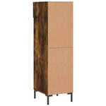 vidaXL Meuble à chaussures chêne fumé 30x35x105 cm bois d'ingénierie