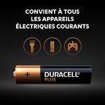 Duracell - NOUVEAU Piles alcalines AAA Plus, 1.5 V LR03 MN2400, paquet de 20