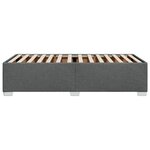 vidaXL Cadre de lit Gris foncé 90x190 cm Tissu