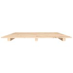 vidaXL Cadre de lit sans matelas 135x190 cm bois de pin massif