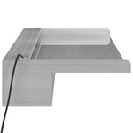 vidaXL Déversoir pour cascade avec LED RVB Inox 90 cm