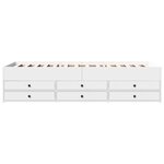 vidaXL Lit de jour avec tiroirs sans matelas blanc 100x200 cm