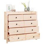 vidaXL Armoire latérale 100x40x90 cm Bois de pin massif