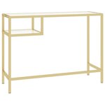 vidaXL Bureau d'ordinateur Transparent 100x36x74 cm Verre trempé