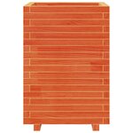 vidaXL Jardinière cire marron 50x50x72 5 cm bois de pin massif