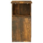 vidaXL Table d'appoint Chêne fumé 36x30x56 cm Bois d'ingénierie