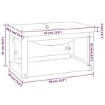 vidaXL Cadre de lavabo de salle de bain vasque à encastrer Blanc Fer