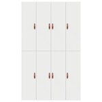 Cadre de lit de rangement vidaXL Blanc 120x190 cm