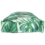 vidaXL Coussins de Palette pour banc 2 Pièces Motif Feuille 120x40x8 cm Tissu Oxford