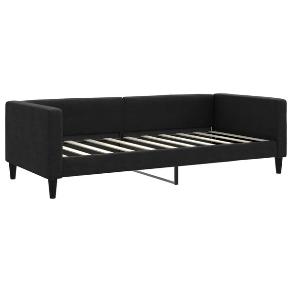 vidaXL Lit de repos noir 90x190 cm tissu