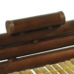 vidaXL Cadre de lit sans matelas marron foncé bambou 140x200 cm