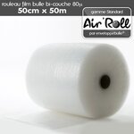 Lot de 6  rouleaux de film bulle d'air largeur 50 cm x longueur 50 mètres - gamme air'roll standard