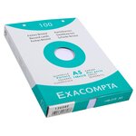 Étui De 100 Fiches - Bristol Quadrillé 5x5 Perforé 148x210mm - Blanc - X 10 - Exacompta